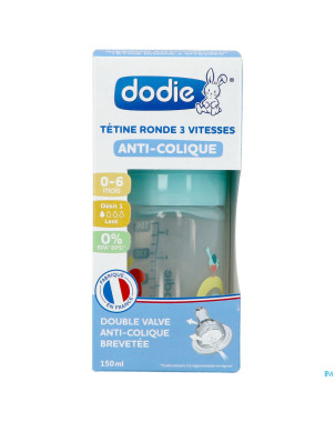 Dodie biberon initiation+ transp.valent.lag. 150ml