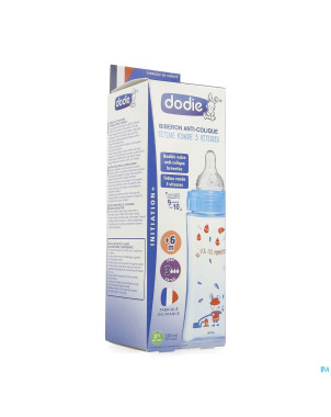 Dodie biberon initiation+ bleu pompier    330ml