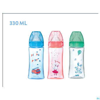 Dodie biberon initiation+ bleu pompier    330ml
