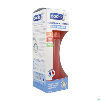 Dodie biberon initiation+ rose danseuse    330ml