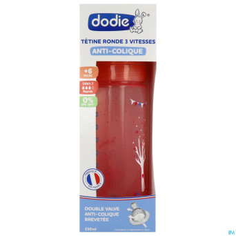 Dodie biberon initiation+ rose danseuse    330ml