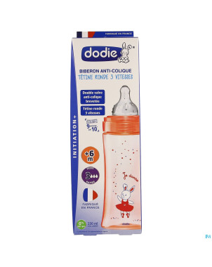 Dodie biberon initiation+ rose danseuse    330ml