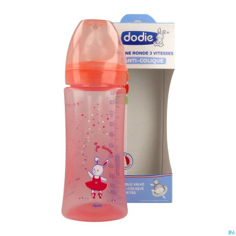 Dodie biberon initiation+ rose danseuse    330ml