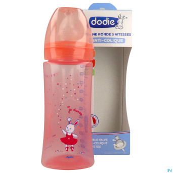 Dodie biberon initiation+ rose danseuse    330ml