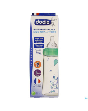 Dodie biberon initiation+ vert valentin    330ml