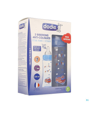 Dodie kit biberon initiation+ garcon 330ml    2