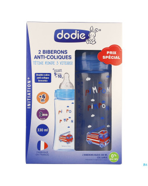 Dodie kit biberon initiation+ garcon 330ml    2