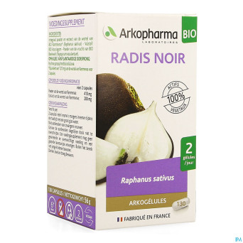 Arkogelules radis noir bio    caps 130
