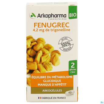 Arkogelules fenugrec bio    caps 40