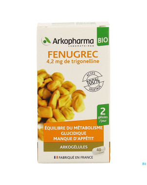 Arkogelules fenugrec bio    caps 40