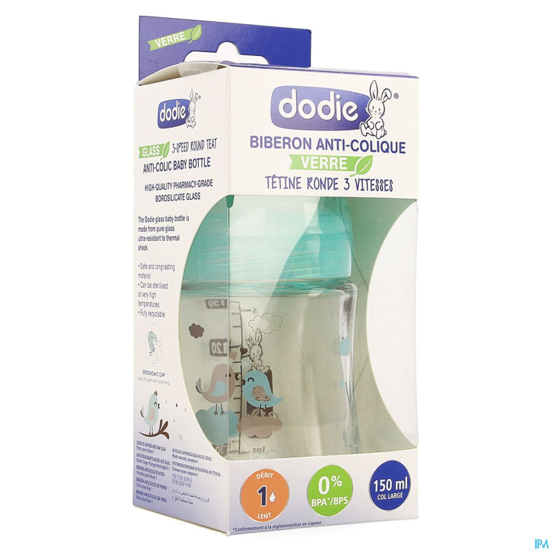 Dodie biberon verre sensation+ paris    150ml