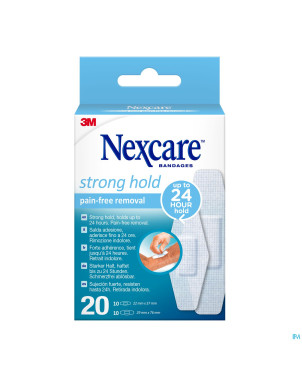 Nexcare 3m strong hold assortis 20