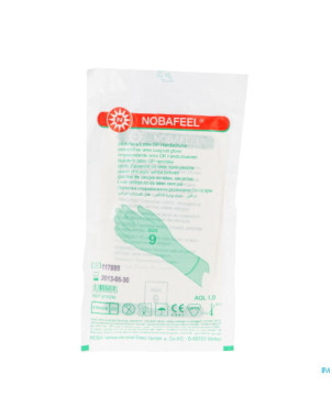Nobafeel gants latex sans poudre sterile 9