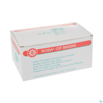 Noba masque chirurgical op +elastique vert 50