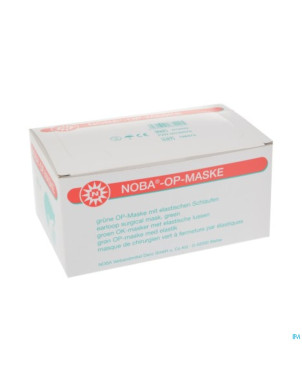 Noba masque chirurgical op +elastique vert 50