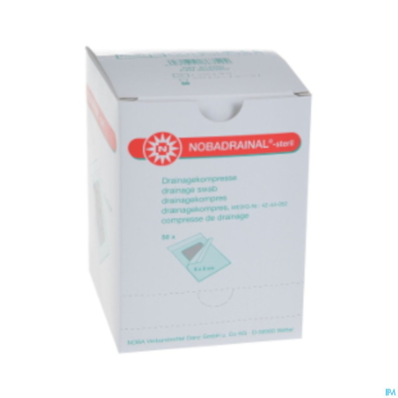 Nobadrainal sterile 6 x 8cm