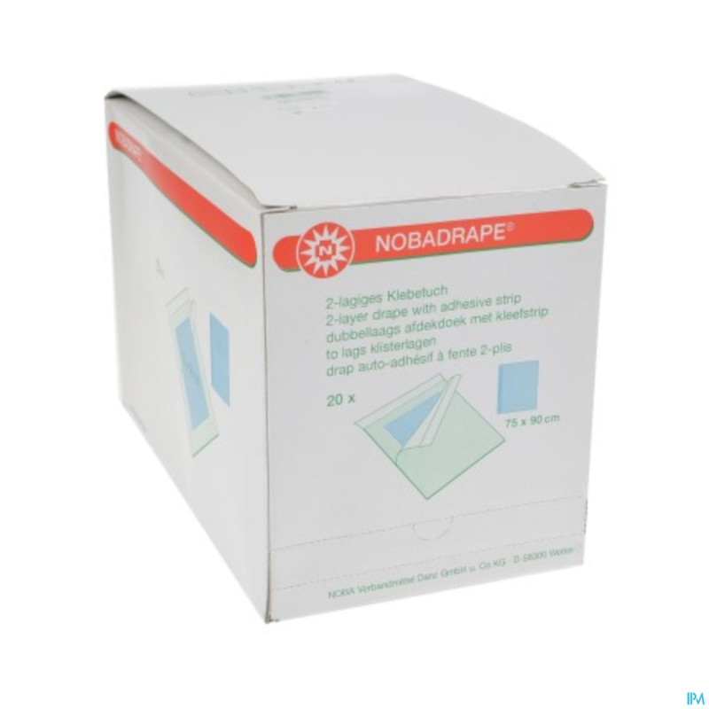 Nobadrape champ sterile + adhesif 75 x 90cm
