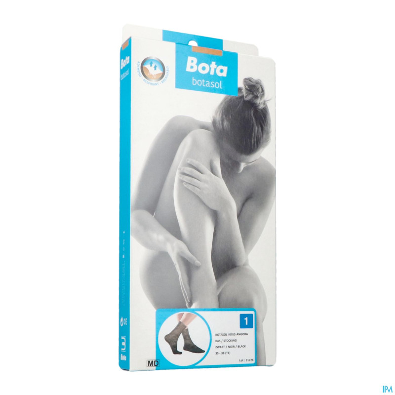 Botasol bas angora noir 1 35-38