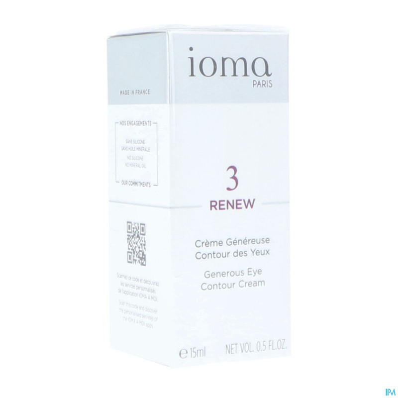 Ioma creme genereuse contour yeux 15ml