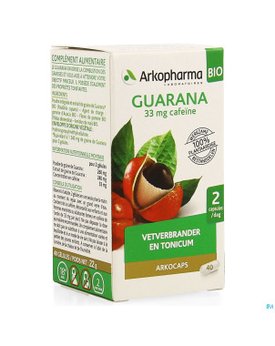 Arkogelules guarana bio    caps 40