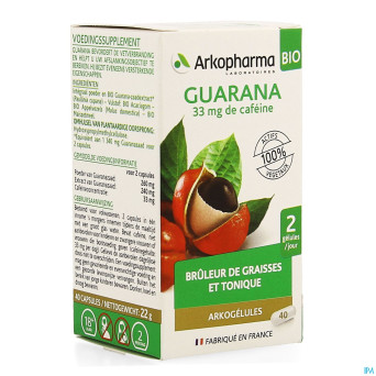Arkogelules guarana bio    caps 40