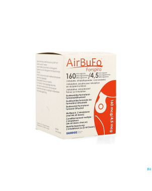 Airbufo forspiro 160mcg/4,5mcg inhal. 2 x 60dose