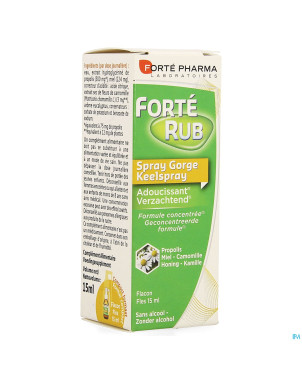 Forterub spray gorge adoucissant 15ml