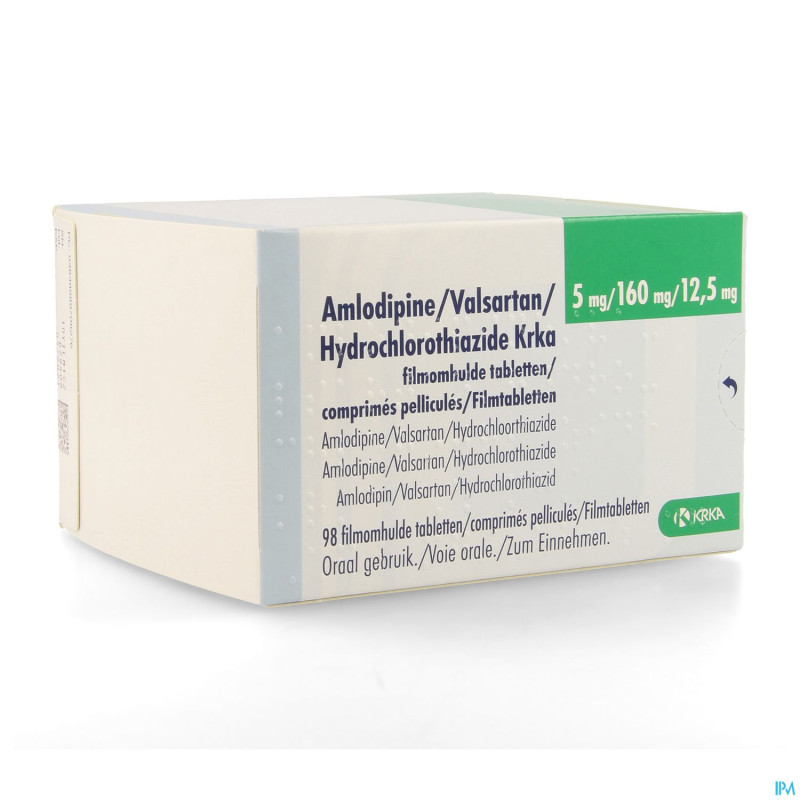Amlodipine valsar.hydrochloro.krka 5/160/12,5mg 98