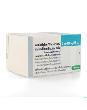 Amlodipine valsar.hydrochloro.krka 5/160/25,0mg 98