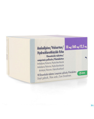 Amlodipine valsar.hydrochloro.krka10/160/12,5mg 98