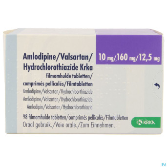 Amlodipine valsar.hydrochloro.krka10/160/12,5mg 98