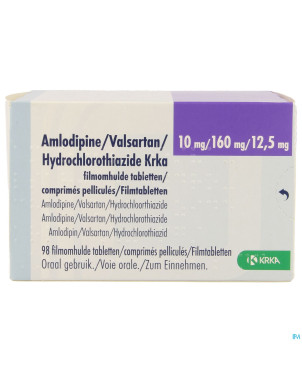 Amlodipine valsar.hydrochloro.krka10/160/12,5mg 98