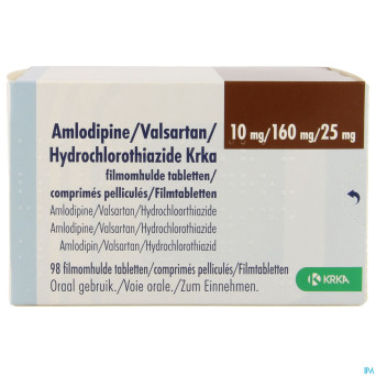 Amlodipine valsar.hydrochloro.krka10/160/25,0mg 98