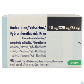 Amlodipine valsar.hydrochloro.krka10/320/25,0mg 98