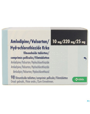 Amlodipine valsar.hydrochloro.krka10/320/25,0mg 98