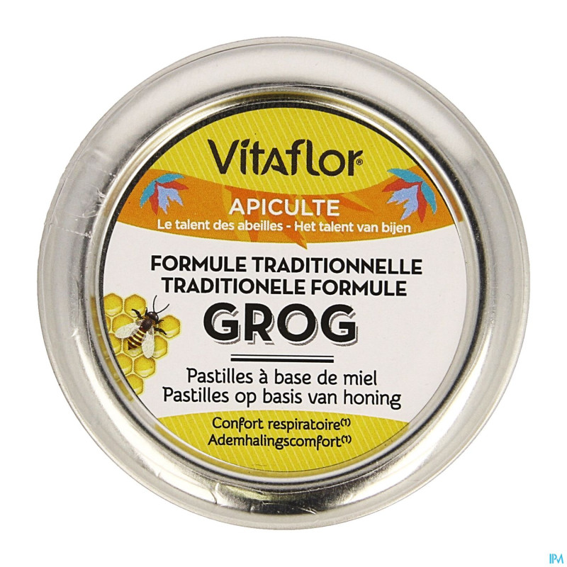 Vitaflor grog formule tradit. miel past. 45g