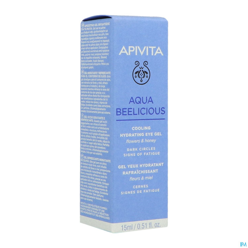 Apivita aqua beelicious cooling eye gel  tube 15ml