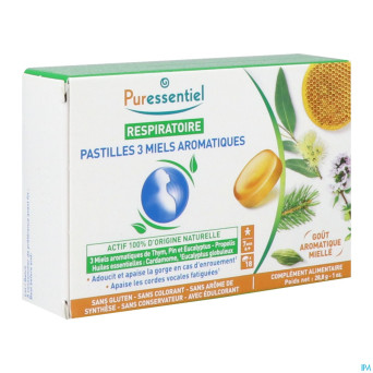 Puressentiel respiratoire pastilles miel    18