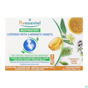 Puressentiel respiratoire pastilles miel    18
