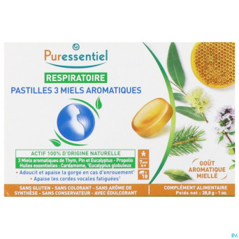 Puressentiel respiratoire pastilles miel    18
