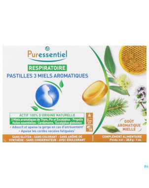 Puressentiel respiratoire pastilles miel    18