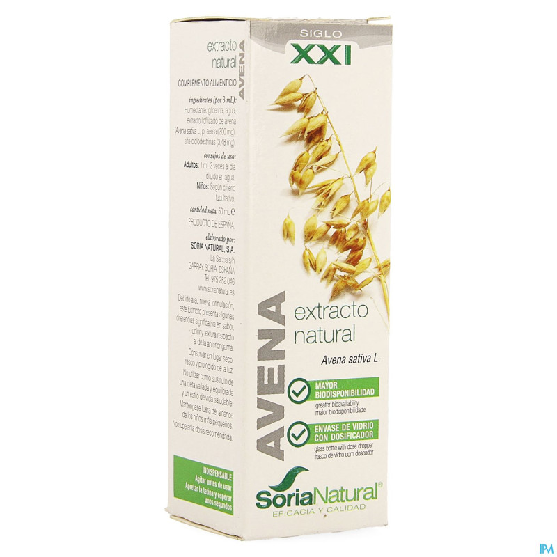 Soria avena sativa xxi    extr.fl. 50ml