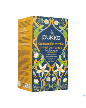 Pukka chamomille vanilla manuka honey bio sach. 20