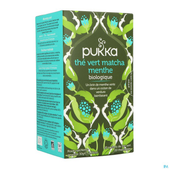 Pukka mint matcha green tea bio ft sach. 20