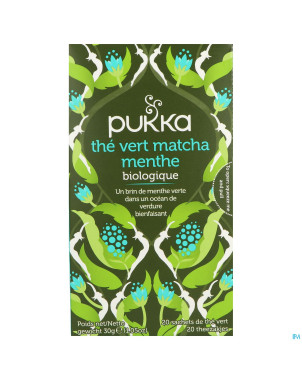 Pukka mint matcha green tea bio ft sach. 20