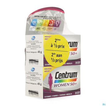 Centrum women 50+ comp  2x30 2e-50% promo