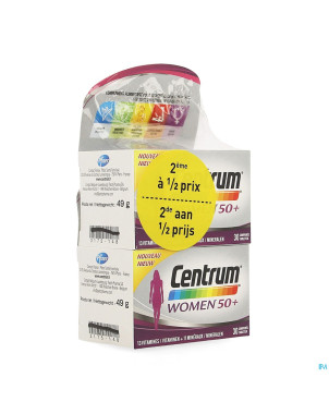 Centrum women 50+ comp  2x30 2e-50% promo