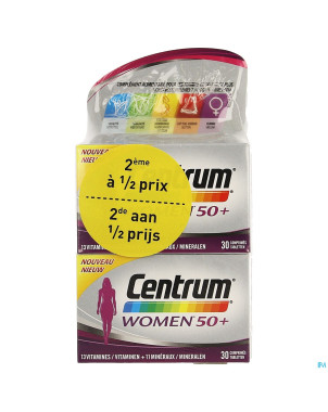 Centrum women 50+ comp  2x30 2e-50% promo