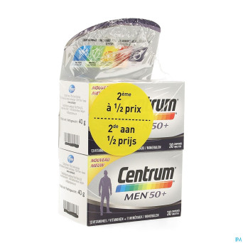 Centrum men 50+ comp  2x30 2e-50% promo