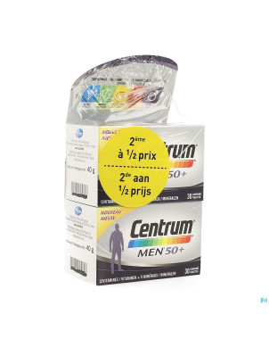 Centrum men 50+ comp  2x30 2e-50% promo